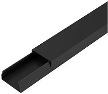 Кабель-канал Промрукав 20x10мм (2000мм) черный (уп. 96м.) картинка